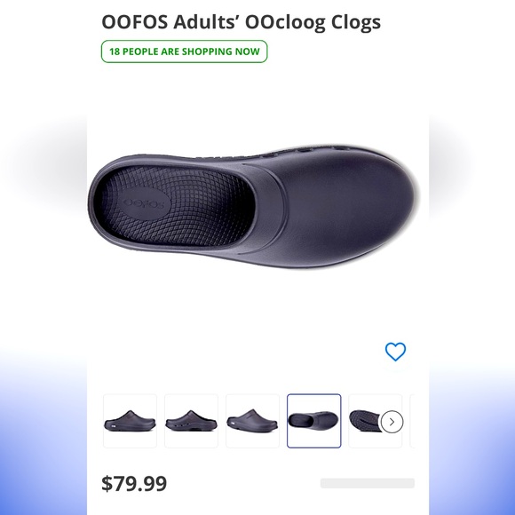 NWT OOFOS Navy Clogs. Size Mens 7, Womens 9, EU 40. - Picture 1 of 9